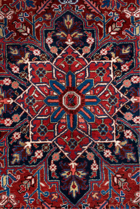 Antique Heriz Area Rug (5' x 6')